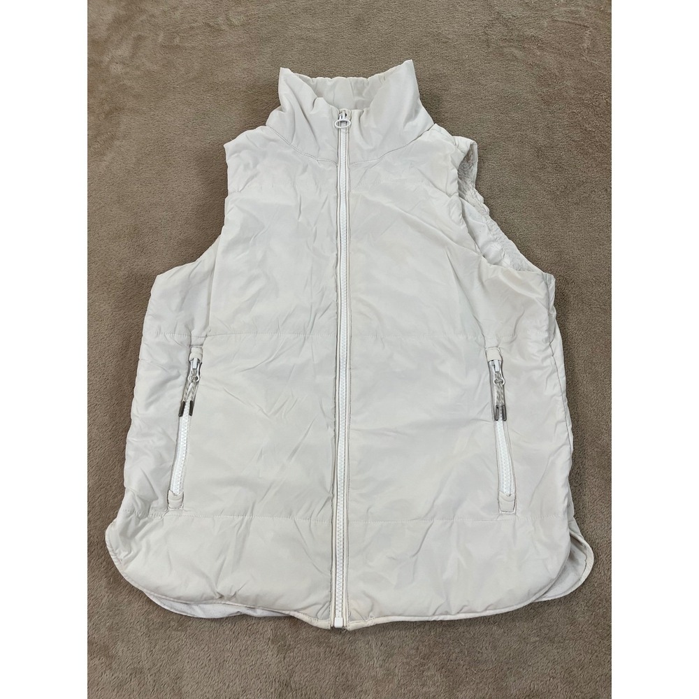 Vuori Canyon Insulated Vest Women's size XS White Full Zip Outdoors VW533